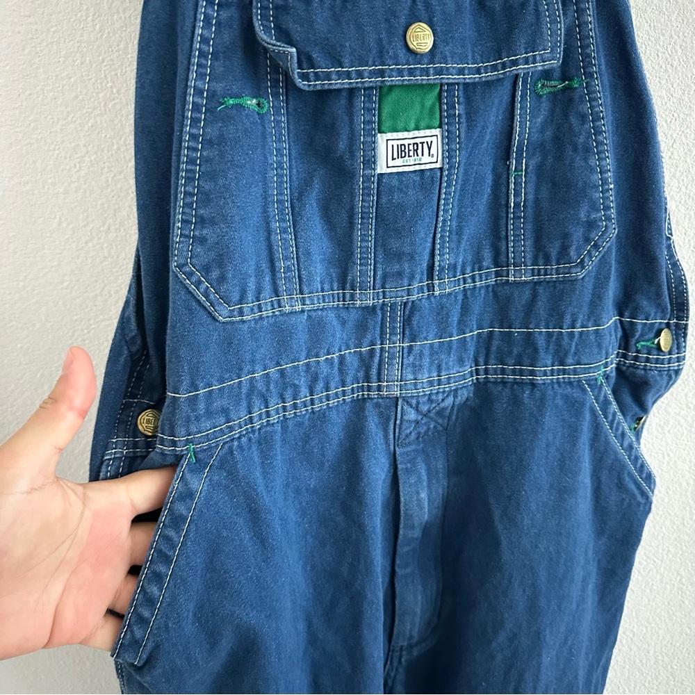 Liberty Men’s Blue Workwear Carpenter Denim Overalls Size: 34x30 - Picture 5 of 13